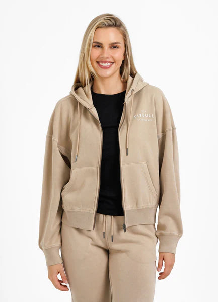 Women's zip-up hoodie Washed Manzanita