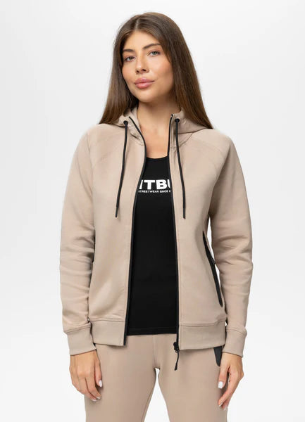 Zip-up hoodie EXPLORY - Cappuccino