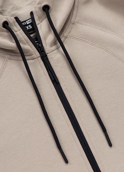 Zip-up hoodie EXPLORY - Cappuccino