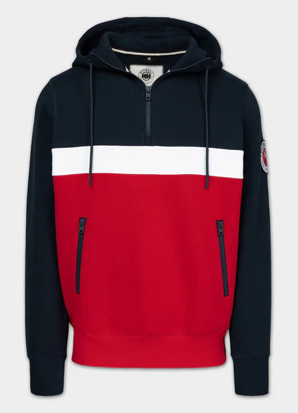 Men Hoodie GIBSON - Navy & Red