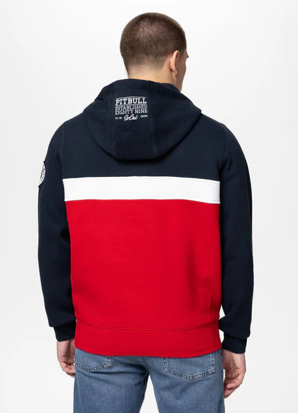 Men Hoodie GIBSON - Navy & Red