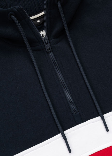 Men Hoodie GIBSON - Navy & Red