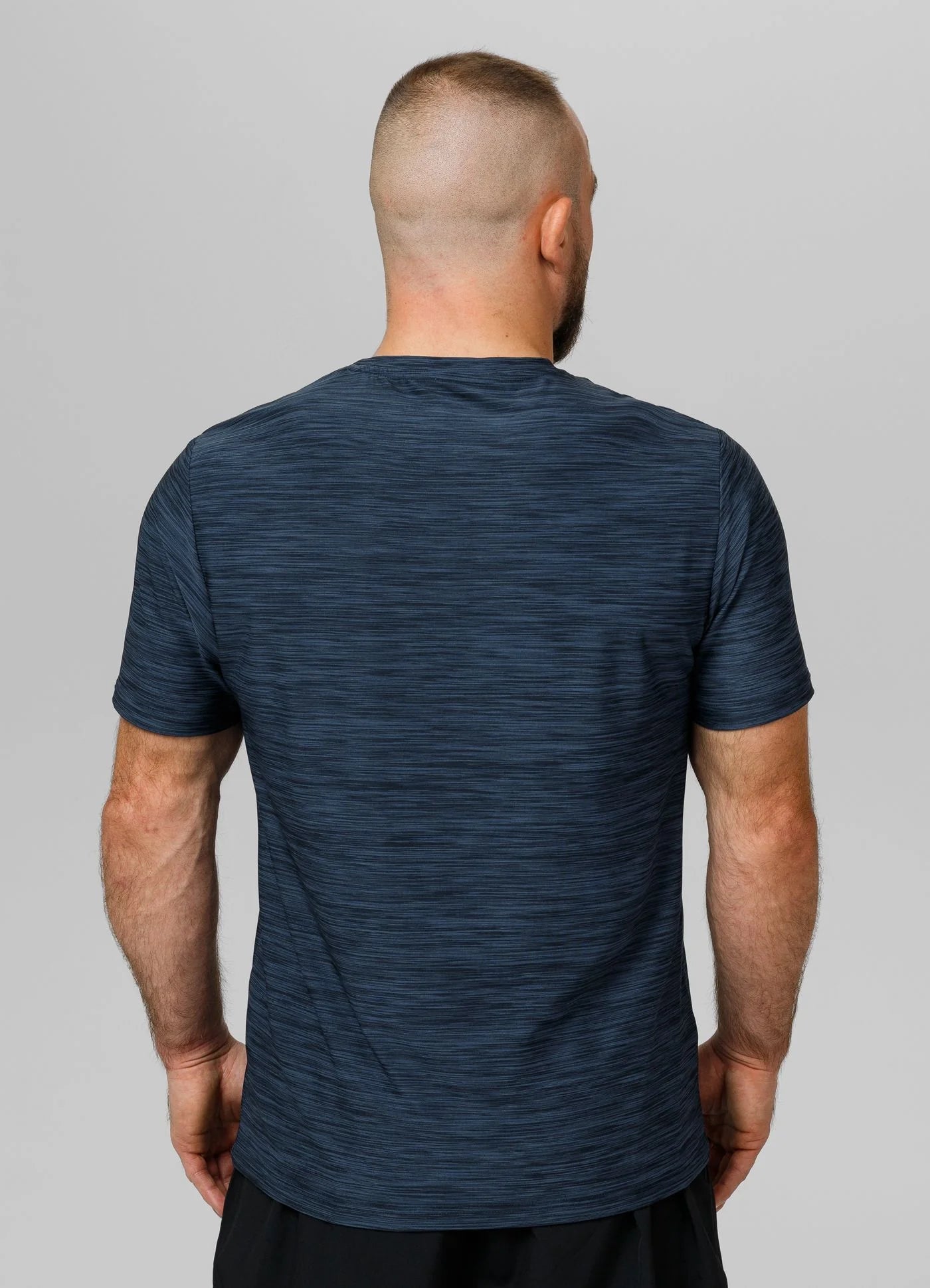 T-Shirt Casual Sport Small Logo - Navy Blue