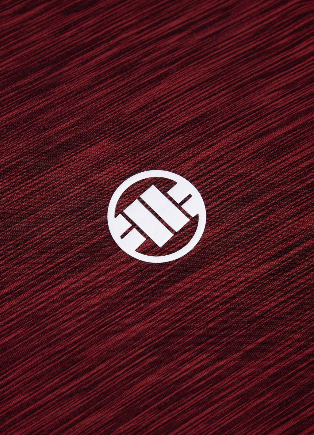 T-Shirt Casual Sport Small Logo - Burgundy