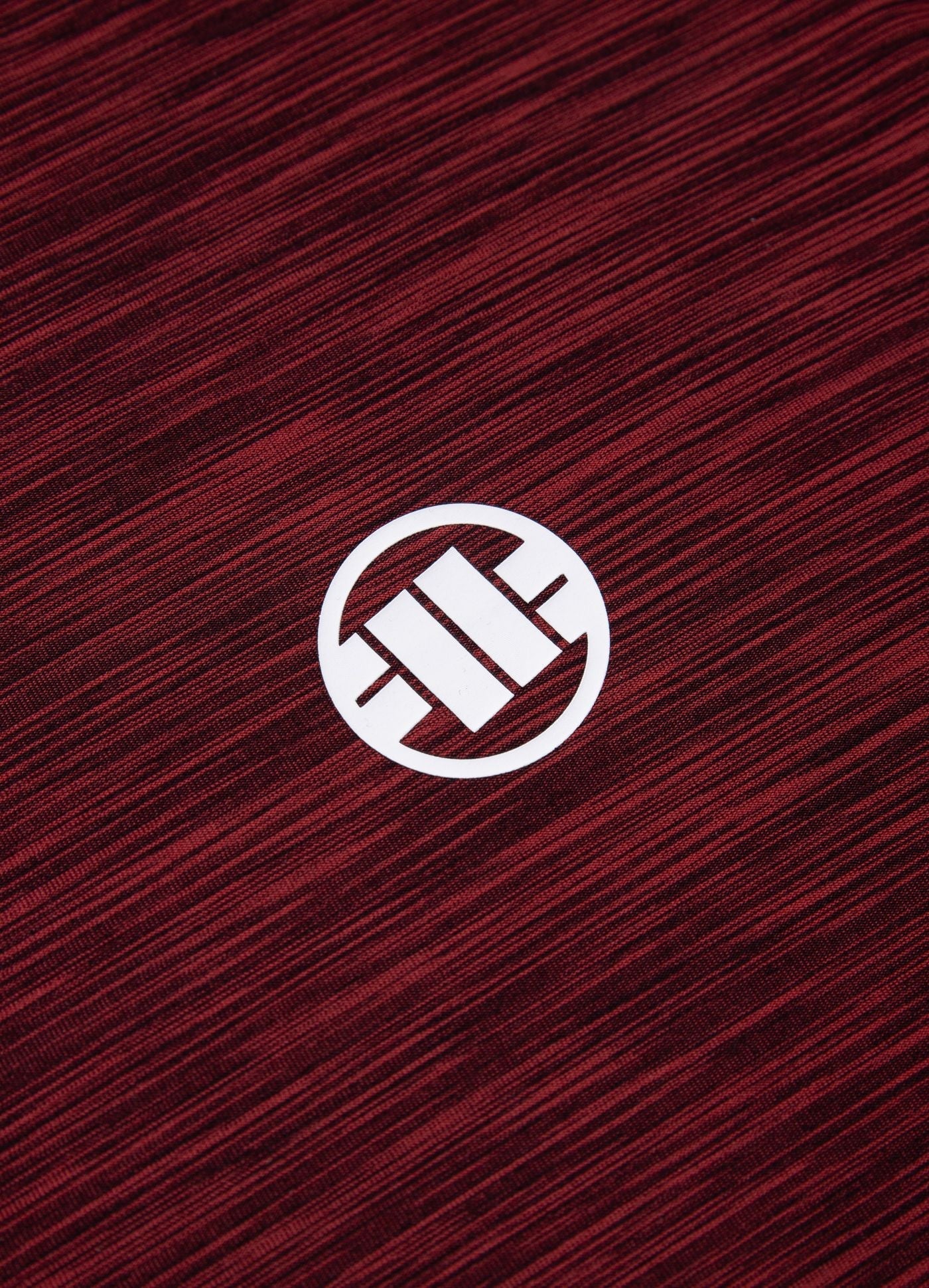 T-Shirt Casual Sport Small Logo - Burgundy