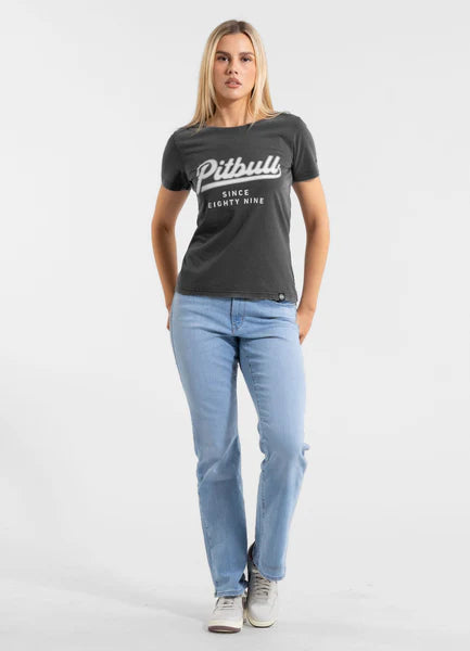 Women's T-Shirt Denim Washed ANGEL LOGO - Graphite