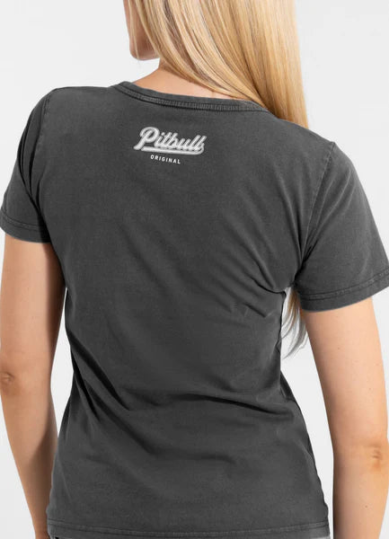 Women's T-Shirt Denim Washed ANGEL LOGO - Graphite