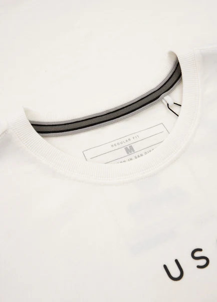 Men's T-Shirt Garment Washed USA CAL - Offwhite