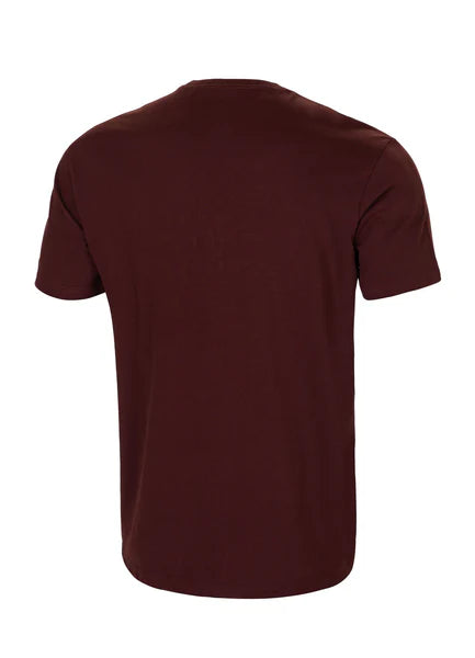 Men's T-Shirt Garment Washed USA CAL - Dark Burgundy