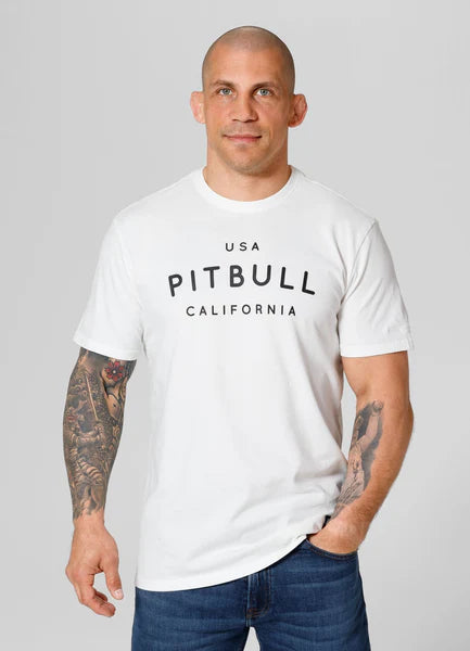 Men's T-Shirt Garment Washed USA CAL - Offwhite