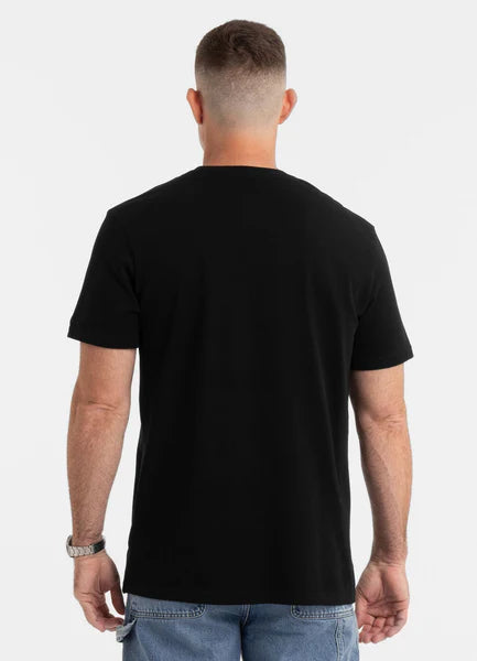 Men's T-Shirt Garment Washed USA CAL - Black