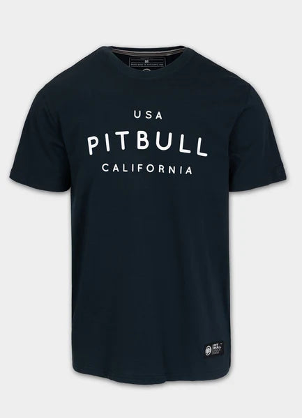 Men's T-Shirt Garment Washed USA CAL - Dark Navy