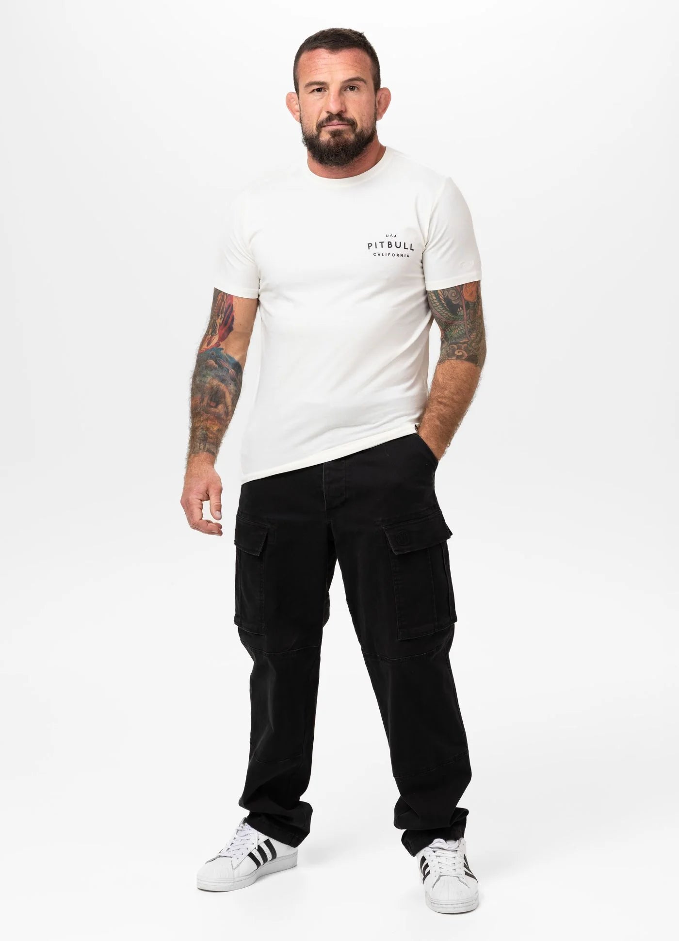 T-Shirt Slim Fit USA CAL - Off White