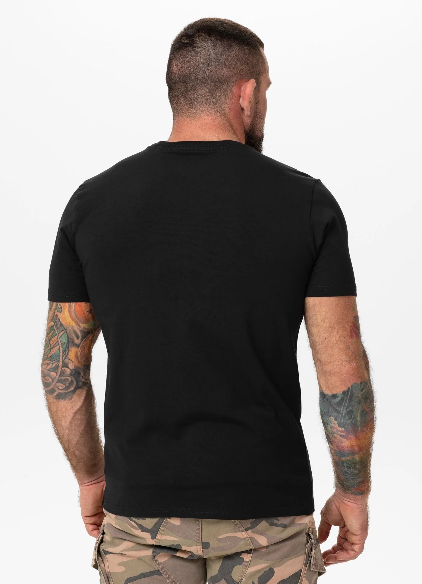 T-Shirt Slim Fit USA CAL - All Black