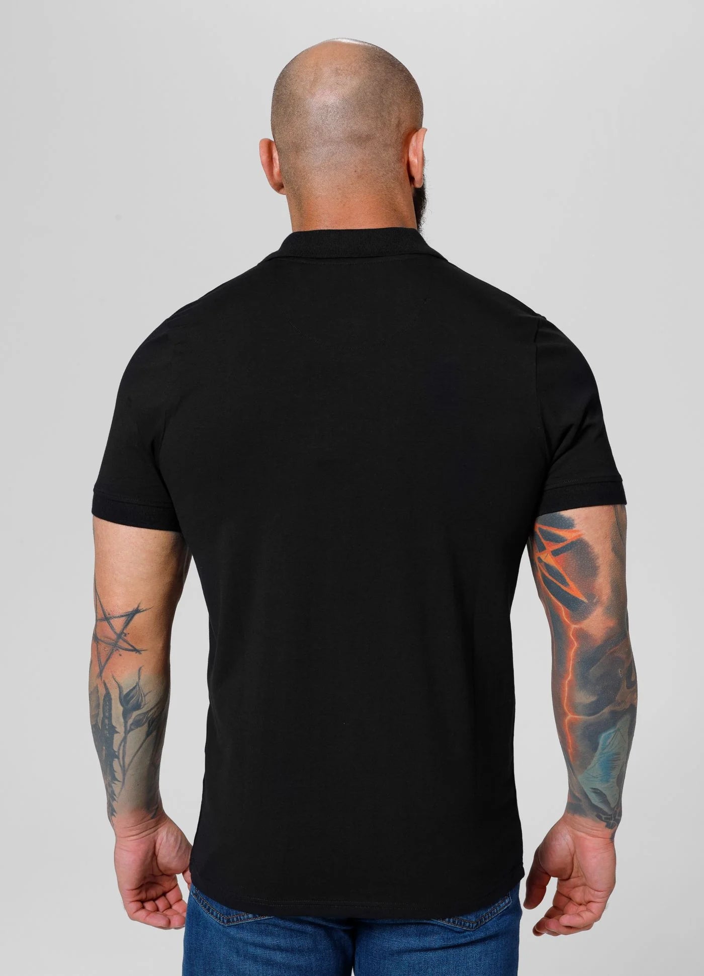 Polo shirt Jersey Slim Fit SMALL LOGO - Black