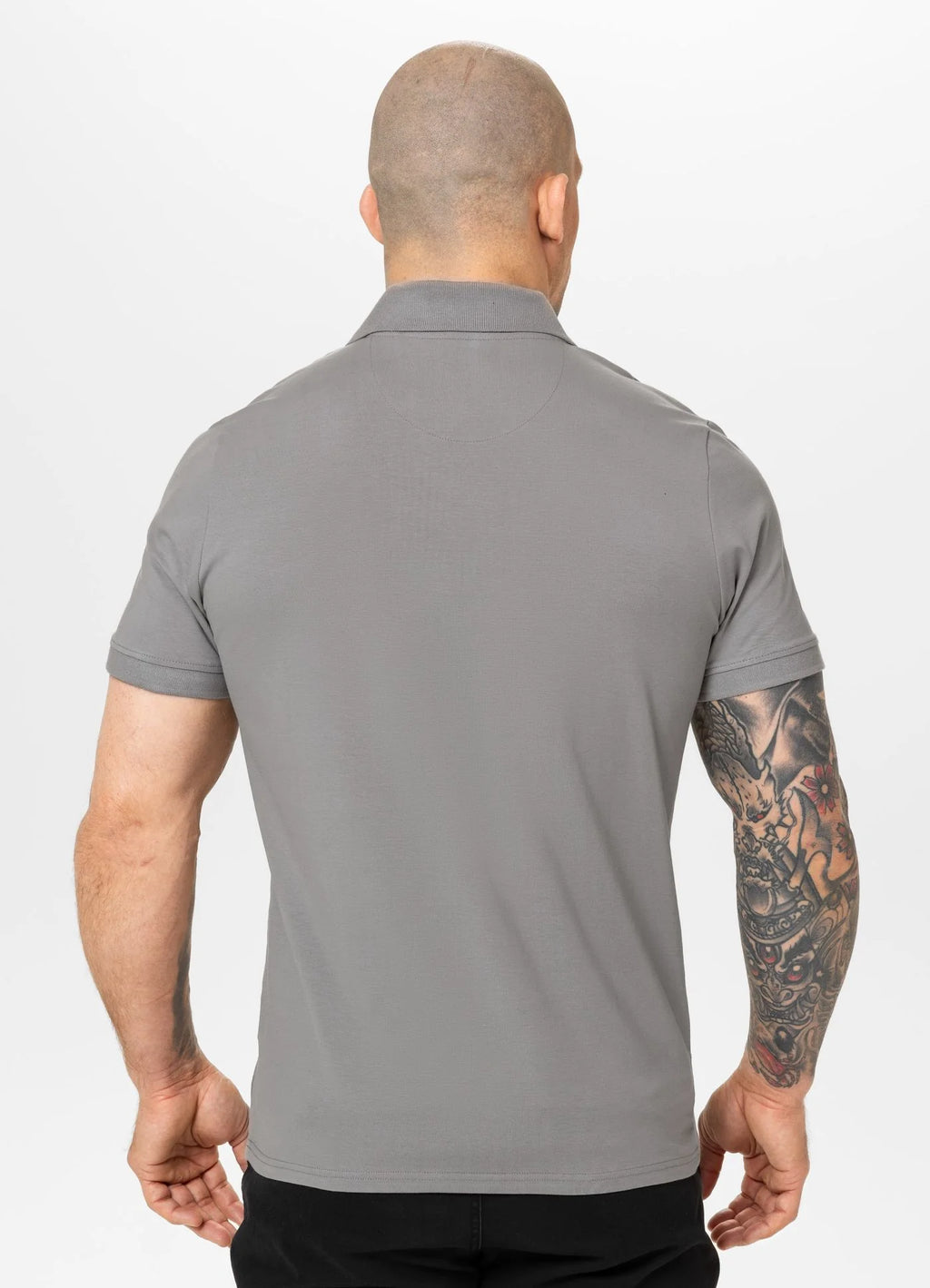 Polo shirt Jersey Slim Fit SMALL LOGO - Grey
