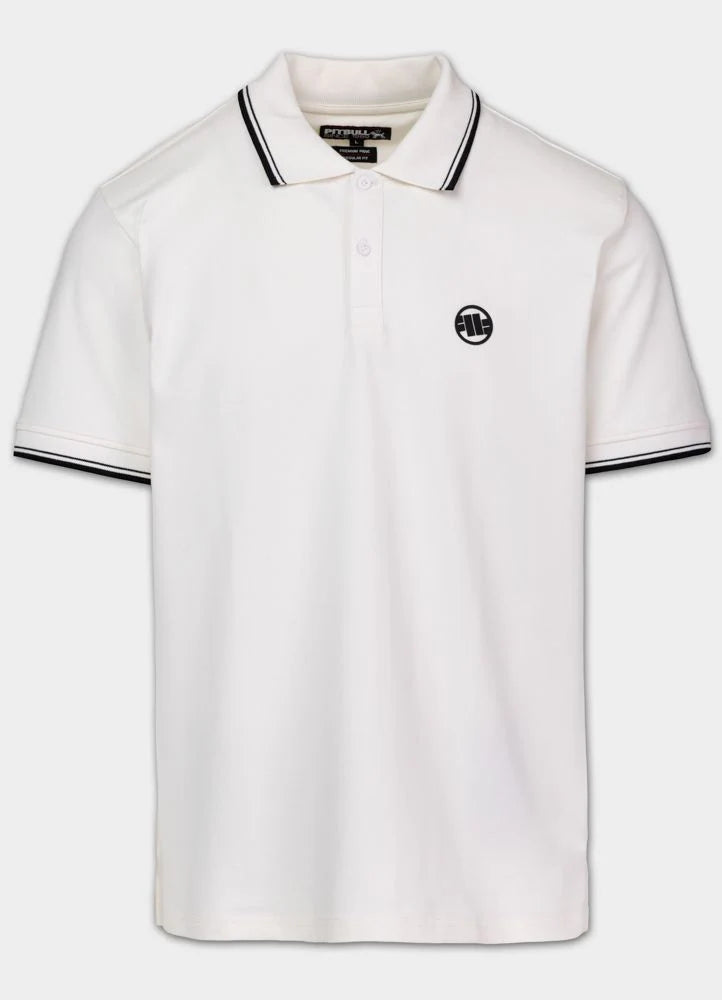 Polo shirt Pique STRIPES REGULAR - Off White