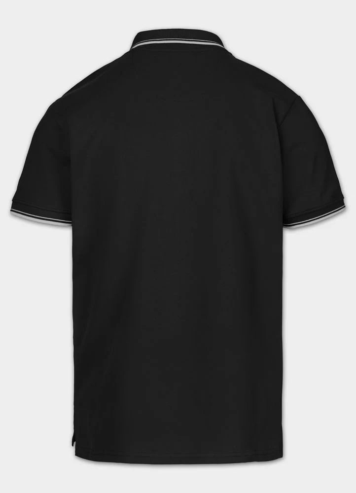 Polo shirt Pique STRIPES REGULAR - Black