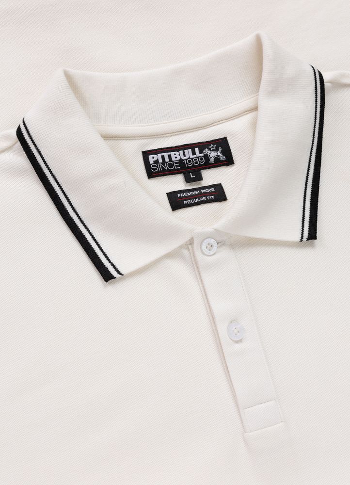 Polo shirt Pique STRIPES REGULAR - Off White