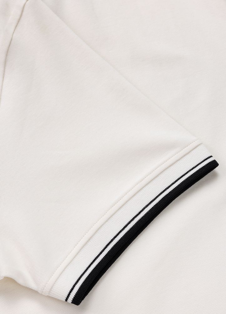 Polo shirt Pique STRIPES REGULAR - Off White