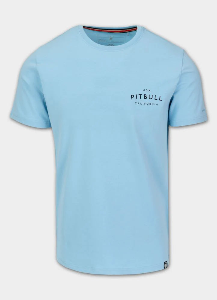 T-Shirt Slim Fit USA CAL - Light Blue