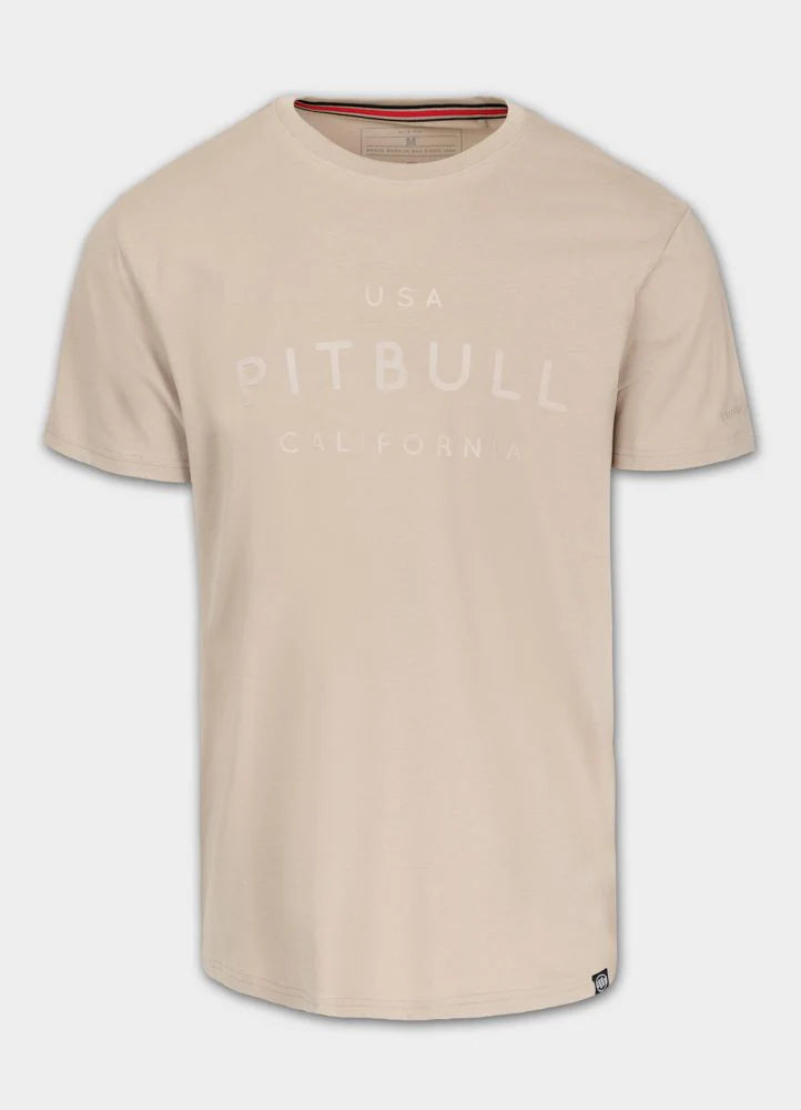 T-Shirt Slim Fit USA CAL - Light Sand