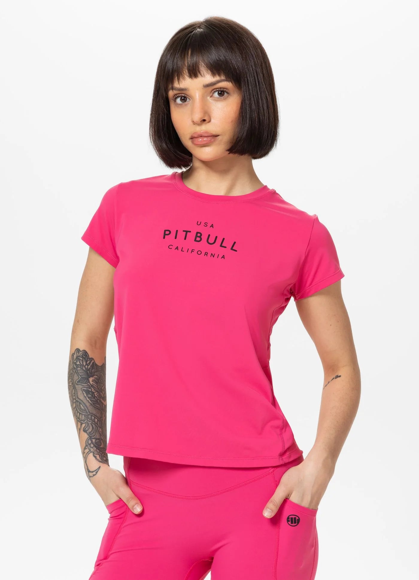 Women's sports shirt AVENIDA - Raspberry
