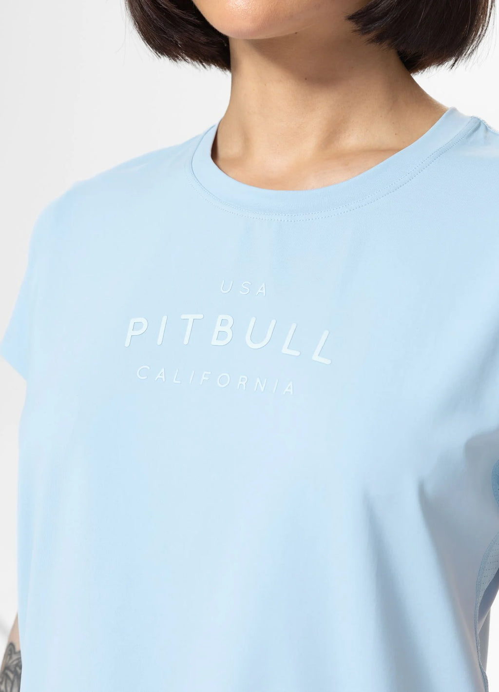 Women's sports shirt AVENIDA - Light Blue