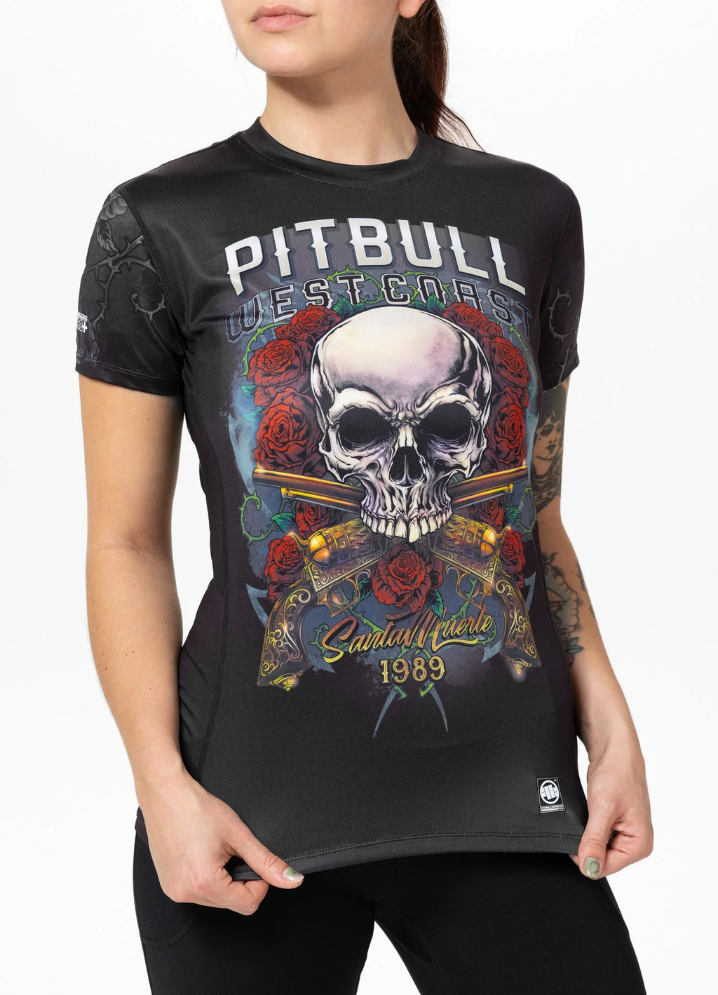 Women's sports shirt Mesh SANTA MUERTE