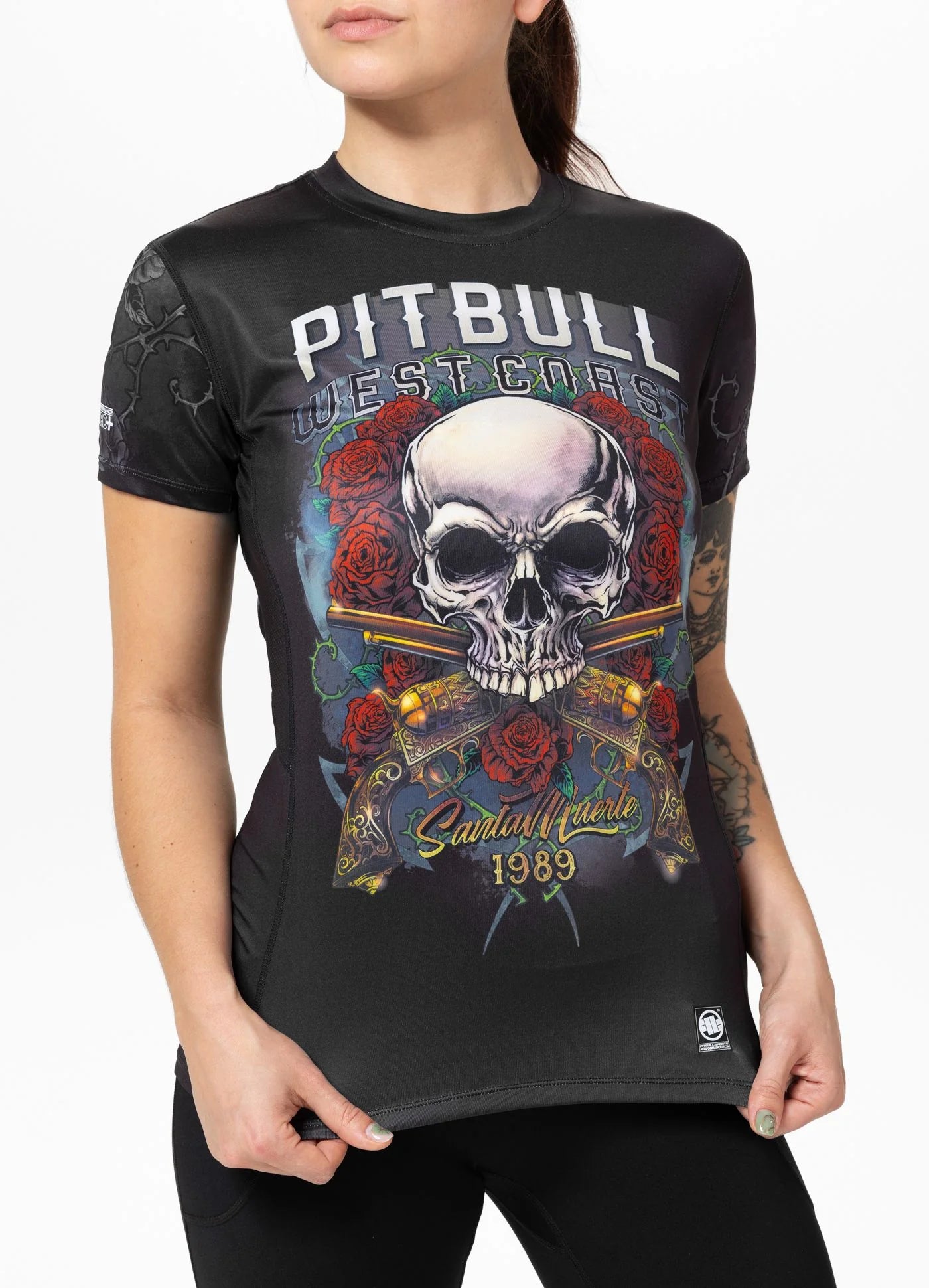 Women's sports shirt Mesh SANTA MUERTE
