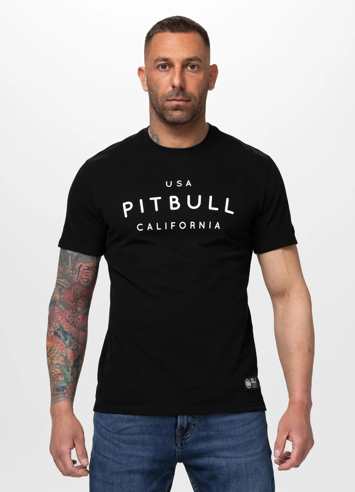 T-Shirt Washed USA CAL - Black