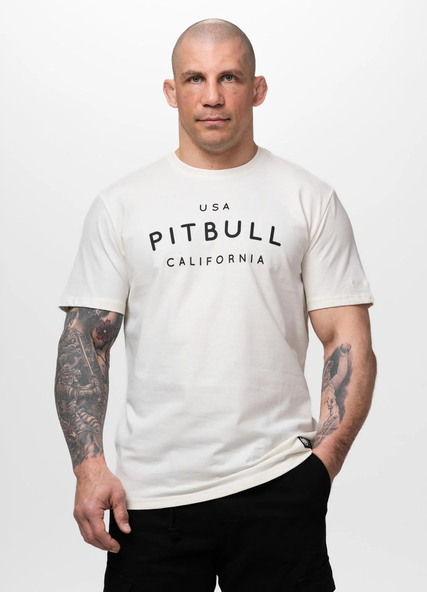 T-Shirt Washed USA CAL - Off White