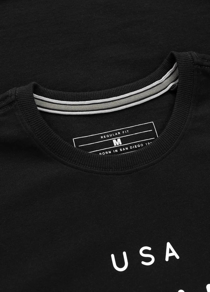 T-Shirt Washed USA CAL - Black