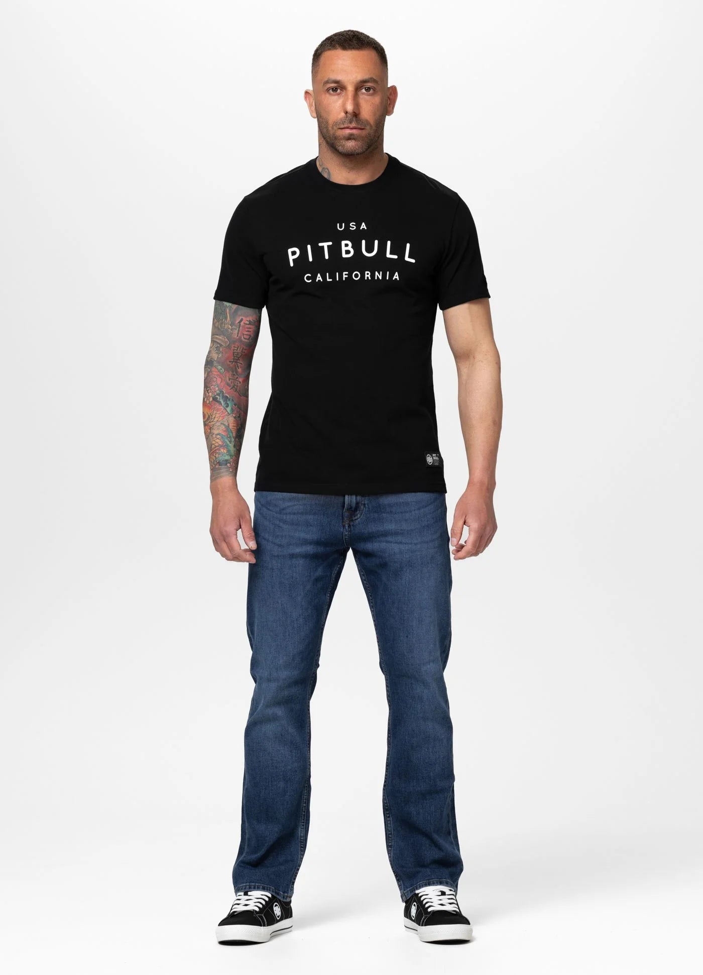 T-Shirt Washed USA CAL - Black