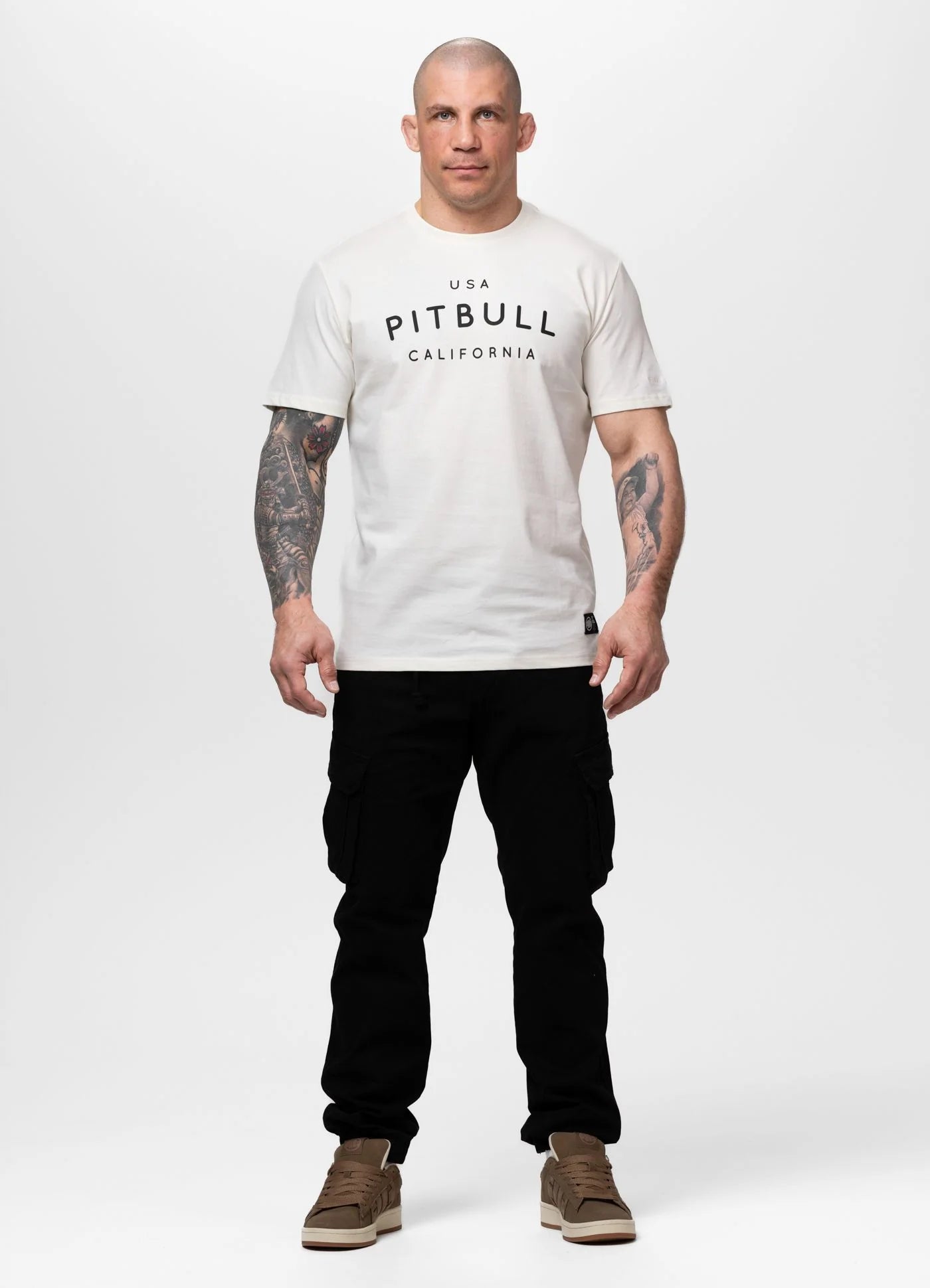T-Shirt Washed USA CAL - Off White