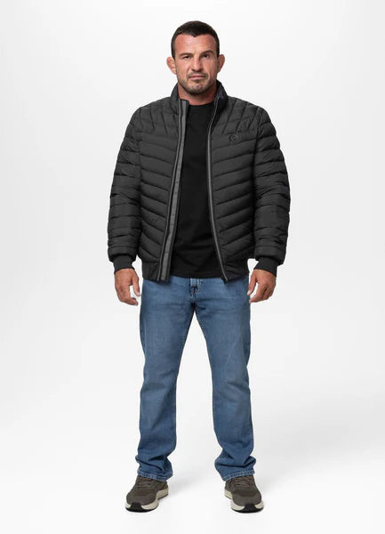 Men Quilted winter jacket NAYLOR - Black