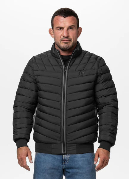 Men Quilted winter jacket NAYLOR - Black