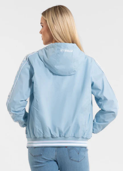 Women's hooded jacket WHITEWOOD - Light blue