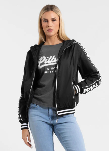 Women's hooded jacket WHITEWOOD - Black