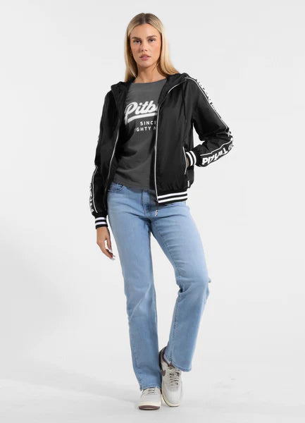 Women's hooded jacket WHITEWOOD - Black