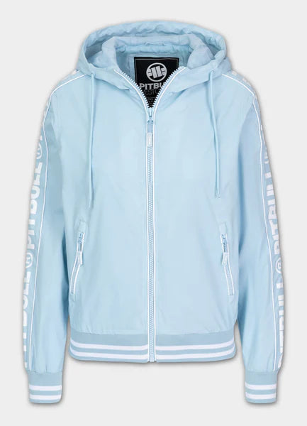Women's hooded jacket WHITEWOOD - Light blue
