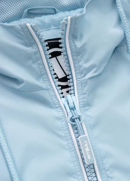 Women's hooded jacket WHITEWOOD - Light blue