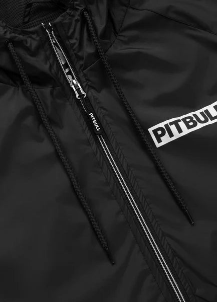 Men Hooded jacket ATHLETIC LOGO - Black