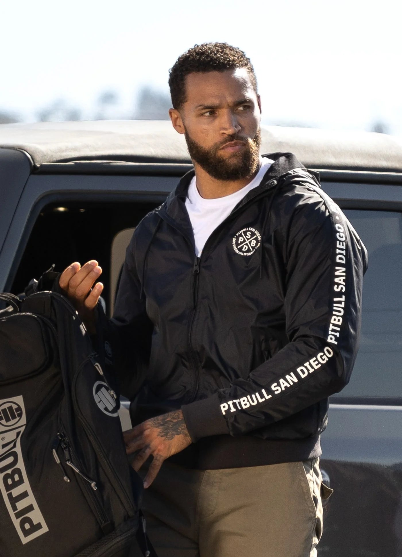 Transitional hooded jacket ATHLETIC TAPE