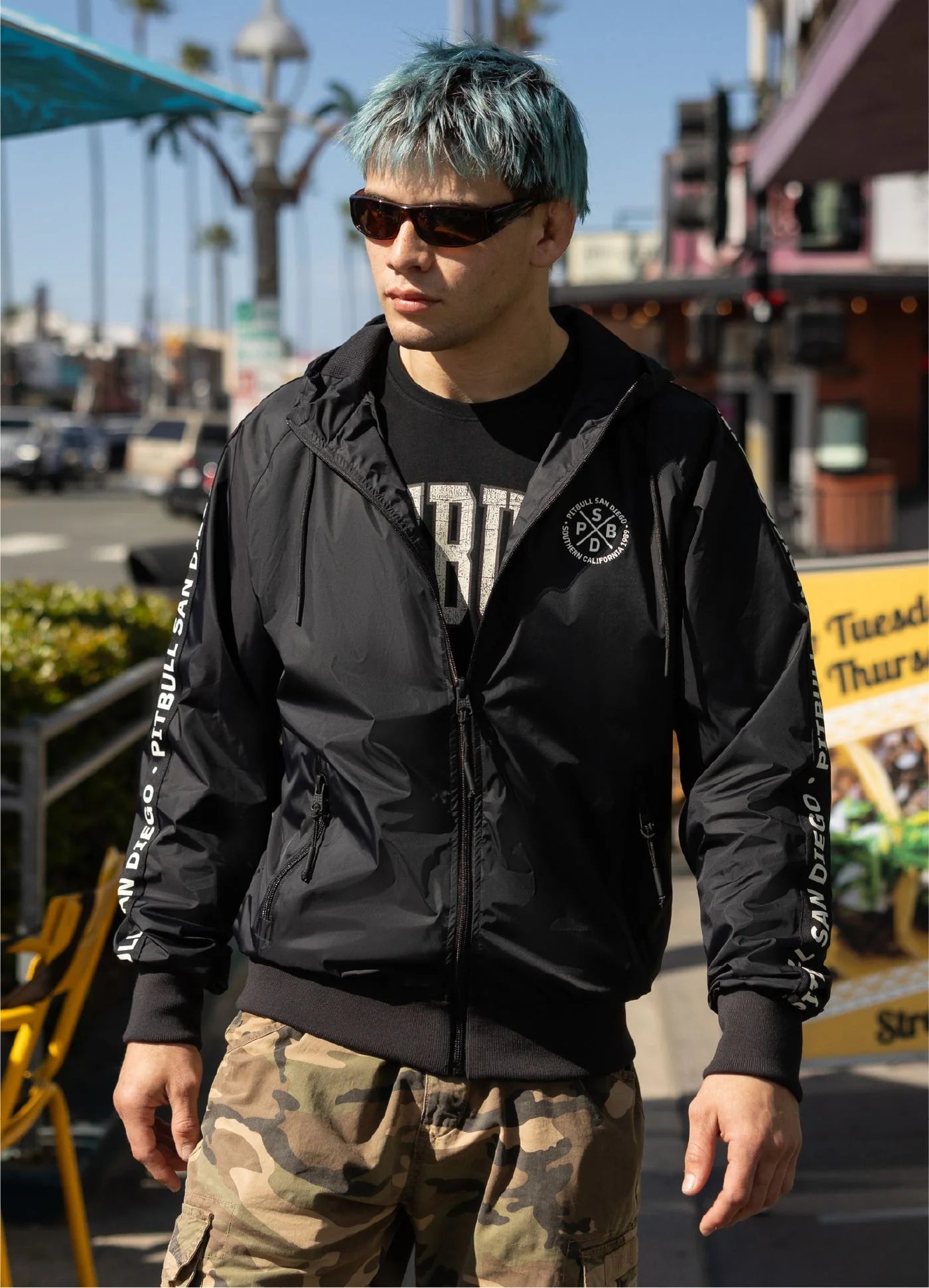 Transitional hooded jacket ATHLETIC TAPE