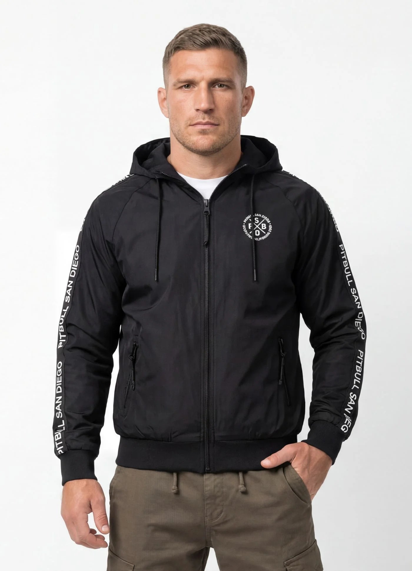 Transitional hooded jacket ATHLETIC TAPE