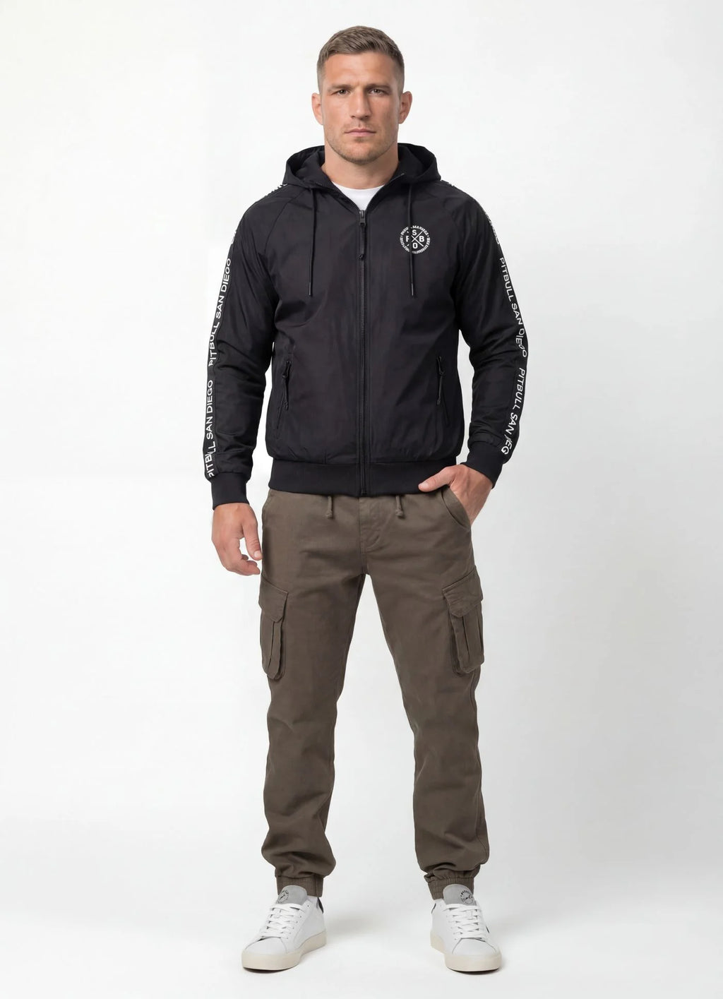 Transitional hooded jacket ATHLETIC TAPE