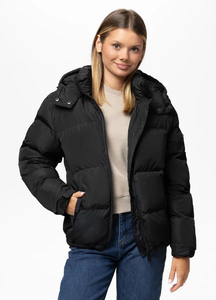 Women's winter hooded jacket Cleo - Black