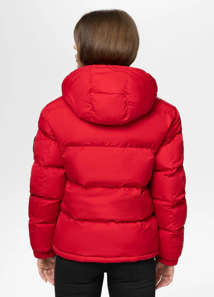 Women's winter hooded jacket Cleo - Red