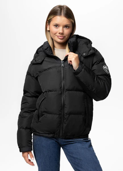 Women's winter hooded jacket Cleo - Black